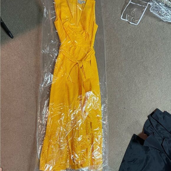 Sachin + Babi Yellow A-Line Maxi Skirt for Cocktail Nights - Picture 4 of 7